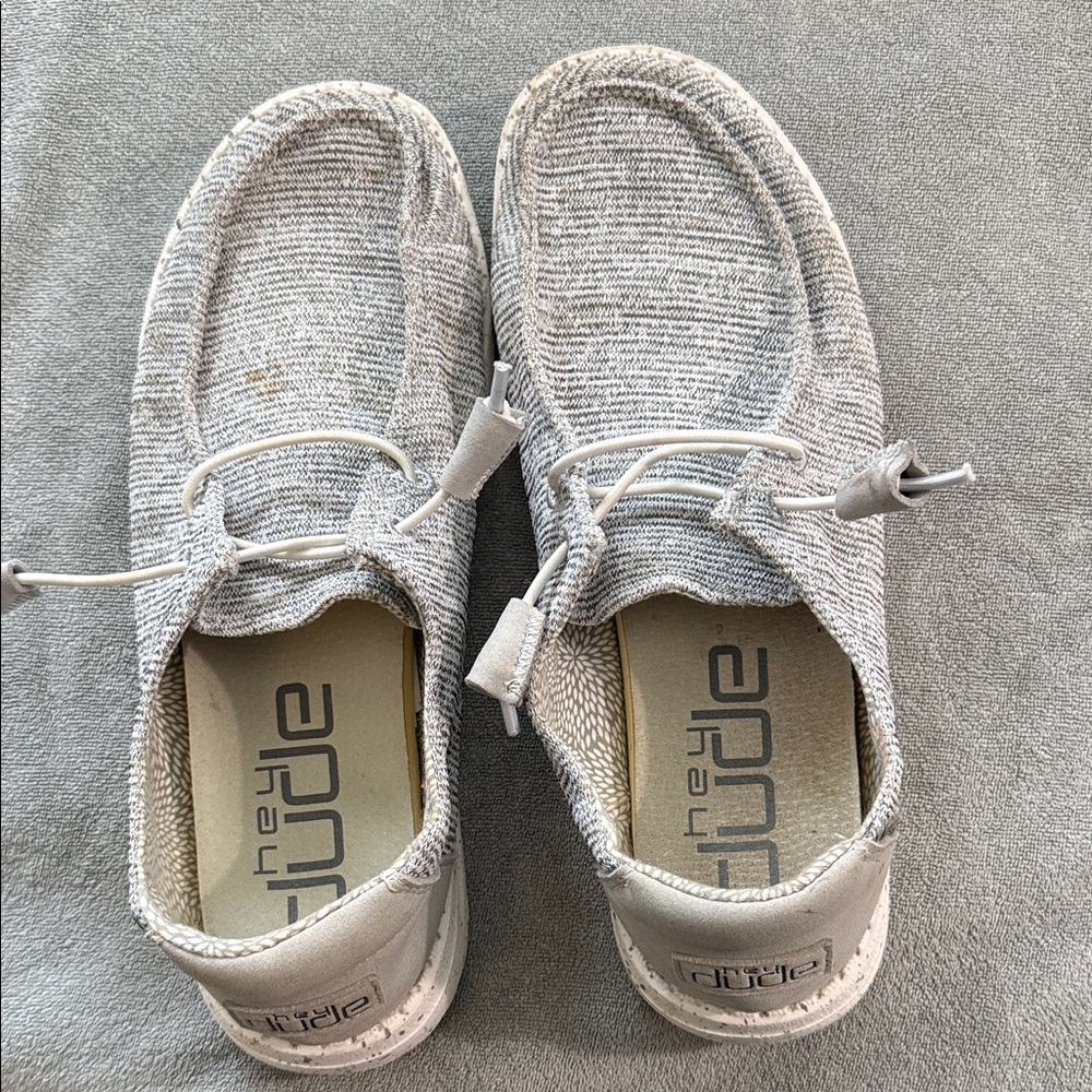 Hey Dude Light Gray Slip-On Shoes